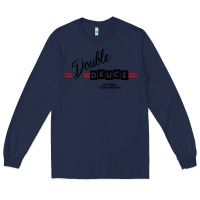 Navy double deuce live music Long Sleeve Tee - linhVisuals