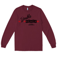 Burgundy double deuce live music Long Sleeve Tee - linhVisuals
