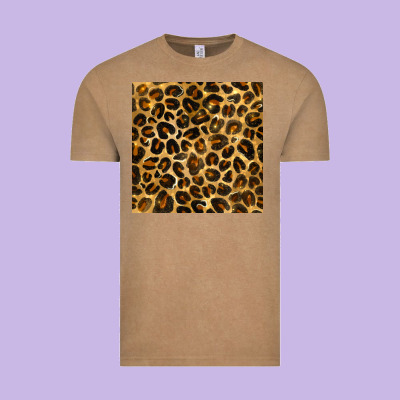 Leopard Seamless Pattern Vintage Tee Designed By Bundleandbundleshop