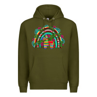 Army Green mexican pinata rainbow Premium Hoodie - Artiststas