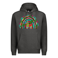 Charcoal Heather mexican pinata rainbow Premium Hoodie - Artiststas