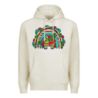 Oatmeal Heather mexican pinata rainbow Premium Hoodie - Artiststas