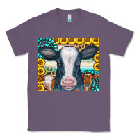 Lavender Cows Gemstone Sunflowers Tumbler Classic Tee - CowCowDesign