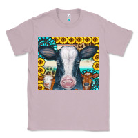 Lilac Cows Gemstone Sunflowers Tumbler Classic Tee - CowCowDesign
