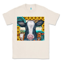Natural Cows Gemstone Sunflowers Tumbler Classic Tee - CowCowDesign
