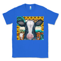 True Royal Cows Gemstone Sunflowers Tumbler Classic Tee - CowCowDesign