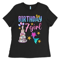 Black birthday girl 7 Ladies Tee - BundleAndBundleShop