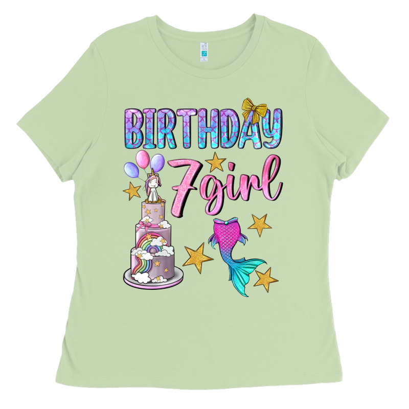 Birthday Girl 7 Ladies Tee by BundleAndBundleShop | Teevron