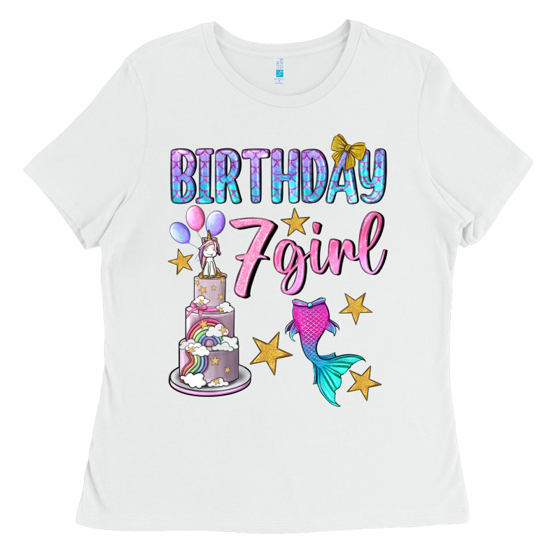 Birthday Girl 7 Ladies Tee by BundleAndBundleShop | Teevron