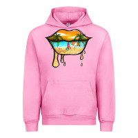 Fuchsia Pink beach lips Urban Hoodie - Jasminsmagicworld