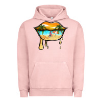 Pigment Salmon beach lips Urban Hoodie - Jasminsmagicworld