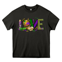 Asphalt love teacher mardi gras Heavy Core Tee - OliviaCreatesArt