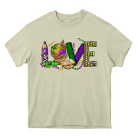 Mossy love teacher mardi gras Heavy Core Tee - OliviaCreatesArt