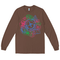 Chestnut bon voyage travel stamp t shirt Long Sleeve Tee - linhVisuals