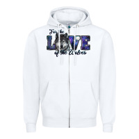 For The Love Of The Wolves Zipper Hoodie | Teevron