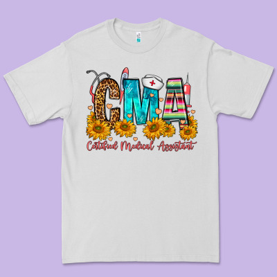 Cma Certified Medical Assistant Premium Tee Designed By Fadigitalartstudio