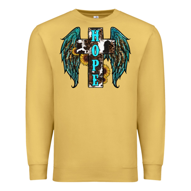 Western Wings Cross Hope Premium Sweatshirt by RanaPortraitStore | Teevron