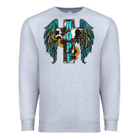 Heather Grey Western Wings Cross Hope Premium Sweatshirt - RanaPortraitStore