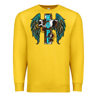 Lemon Western Wings Cross Hope Premium Sweatshirt - RanaPortraitStore
