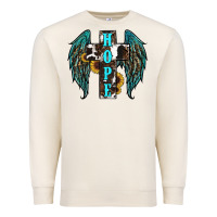 Sandshell Western Wings Cross Hope Premium Sweatshirt - RanaPortraitStore