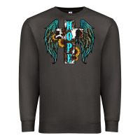 Smoke Western Wings Cross Hope Premium Sweatshirt - RanaPortraitStore