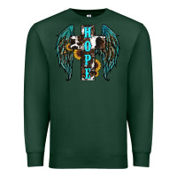 Sports Green Western Wings Cross Hope Premium Sweatshirt - RanaPortraitStore
