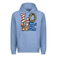 Colony Blue love 4th of july army veteran Premium Hoodie - Jasminsmagicworld