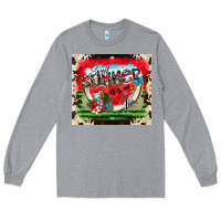 Heather Grey summer vibes Long Sleeve Tee - CowhideDigitalArt