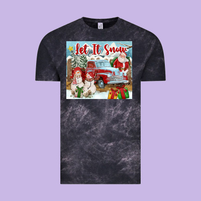 Let It Snow Tumbler Vintage Tee Designed By Fadigitalartstudio