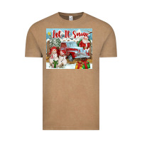 Vintage Coffee Let It Snow Tumbler Vintage Tee - FaDigitalArtStudio