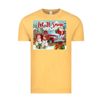 Vintage Mustard Let It Snow Tumbler Vintage Tee - FaDigitalArtStudio