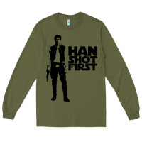 Army Green han shot first Long Sleeve Tee - linhVisuals