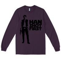 Plum han shot first Long Sleeve Tee - linhVisuals