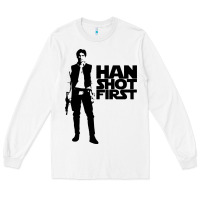 White han shot first Long Sleeve Tee - linhVisuals