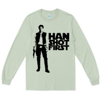 Matcha han shot first Long Sleeve Tee - linhVisuals