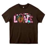 Chocolate Brown love valentines day nurse Heavy Core Tee - OliviaCreatesArt