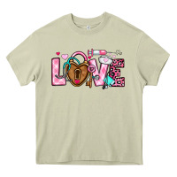 Mossy love valentines day nurse Heavy Core Tee - OliviaCreatesArt