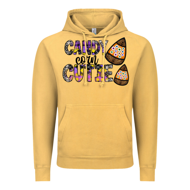 Candy Corn Cutie Vintage Hoodie by CowhideDigitalArt | Teevron
