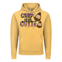 Vintage Mustard Candy Corn Cutie Vintage Hoodie - CowhideDigitalArt
