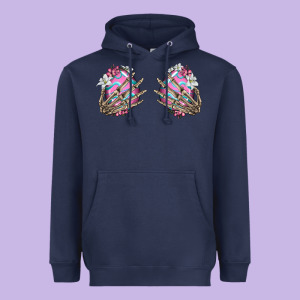 Easter Hands Skeleton Heavyweight Hoodie Designed By Jasminsmagicworld