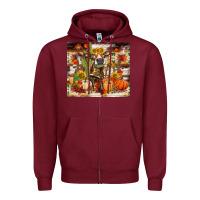 Burgundy fall heifer cow Zipper Hoodie - RanaPortraitStore
