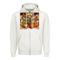 Oatmeal Heather fall heifer cow Zipper Hoodie - RanaPortraitStore