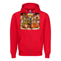 Red fall heifer cow Zipper Hoodie - RanaPortraitStore