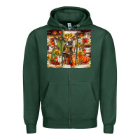 Sports Green fall heifer cow Zipper Hoodie - RanaPortraitStore