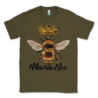 Army Green mama bee with crown Classic Tee - Artiststas