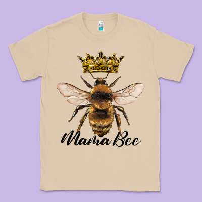 Mama Bee With Crown Classic Tee Designed By Artiststas