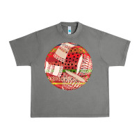Tornado african fabric pattern round earrings 2 Urban Heavy Tee - BundleAndBundleShop
