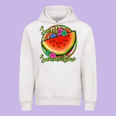 Sweet Summertime Watermelon Urban Hoodie Designed By Jasminsmagicworld