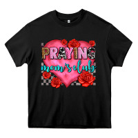 Black praying moms club olivia Heavy Core Tee - OliviaCreatesArt