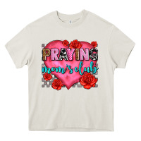 Cream praying moms club olivia Heavy Core Tee - OliviaCreatesArt